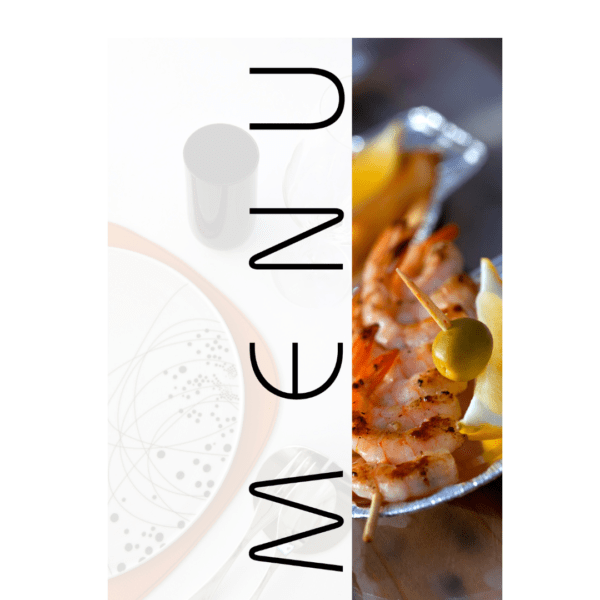 Diseño de menú de restaurante